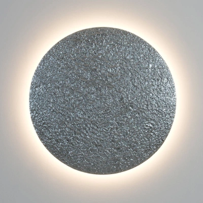 Holländer Nástěnné svítidlo LED Meteor, stříbrná barva, Ø 100 cm, železo
