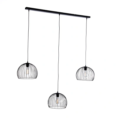 Moderne hanglamp zwart 3-lichts - Koopa