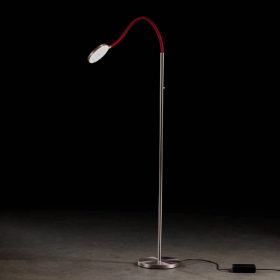 Holtkötter Holtkötter Flex S LED stojací lampa hliník matný/červený