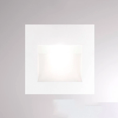 Molto Luce LED nástěnné zapuštěné světlo Pan, bílá