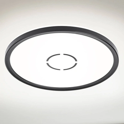 Briloner Stropní svítidlo LED zdarma, Ø 29 cm, černé