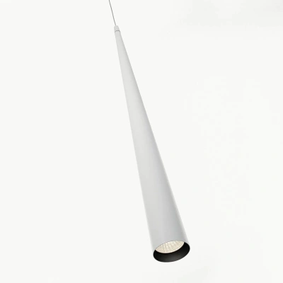 B.lux Štíhlé závěsné svítidlo LED Micro S50, bílé