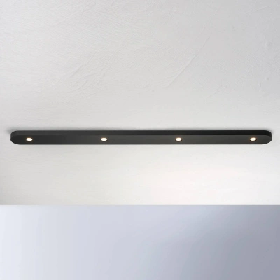 BOPP Stropní svítidlo Bopp Close LED, čtyřsvětelné, černé