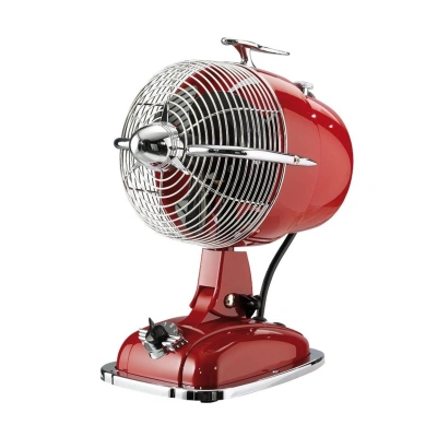 CasaFan Stolní ventilátor RetroJet, rubínově červená