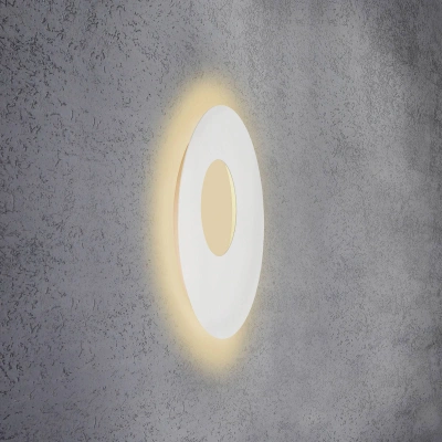 Escale Escale Blade Open LED nástěnné světlo, bílá, Ø59cm