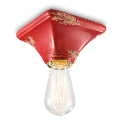 Ferroluce Vintage stropní svítidlo C135 červené
