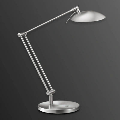 Knapstein Stolní lampa LED Coira, matný nikl