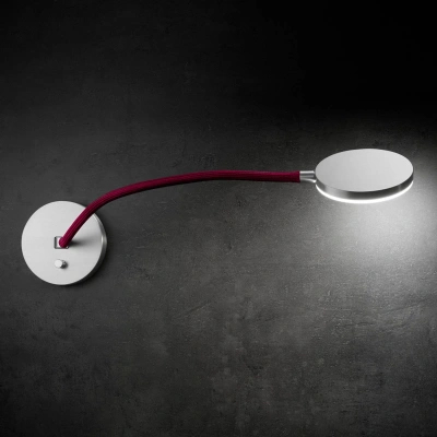 Holtkötter Holtkötter Flex W - LED nástěnné svítidlo s červeným ramenem
