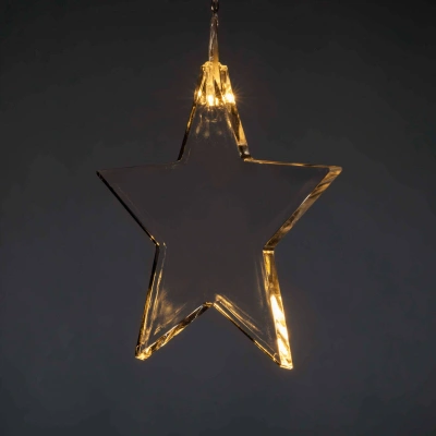 Konstsmide Christmas LED světelný závěs s osmi hvězdami vnitřní použití