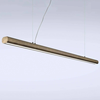Marchetti Závěsné LED svítidlo Materica beam 200 cm mosazné