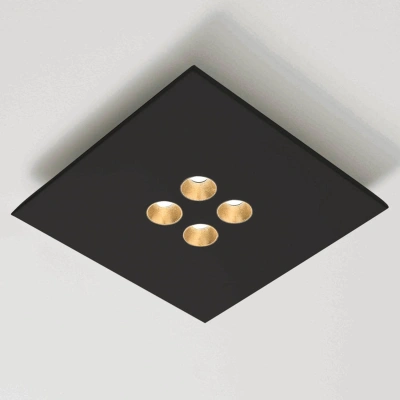 ICONE ICONE Confort - LED stropní svítidlo v elegantní černé barvě