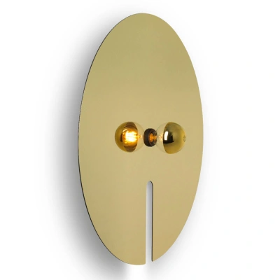 Wever & Ducré Lighting WEVER & DUCRÉ Zrcadlo 3.0 nástěnné 75cm černé/zlaté