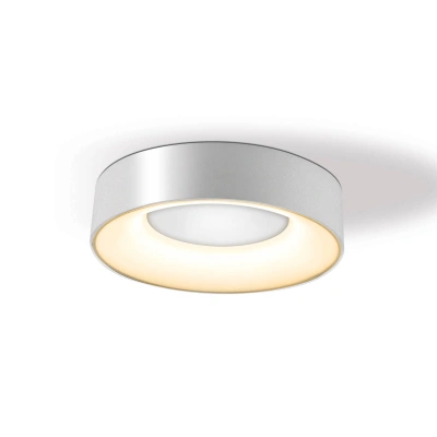 EVN Stropní svítidlo Sauro LED, Ø 30 cm, stříbrná