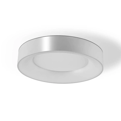 EVN Stropní svítidlo Sauro LED, Ø 40 cm, stříbrná