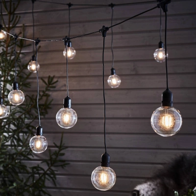 Markslöjd Zahradní 24 LED pohádková světla Deco, startovací sada, transformátor