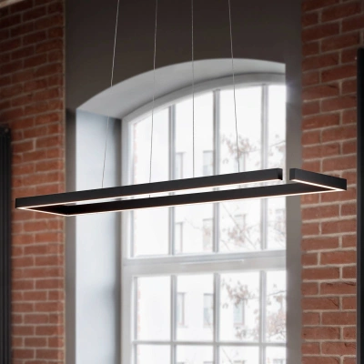 Knapstein Závěsné svítidlo LED Marisa-100, černý mat, 100 x20cm