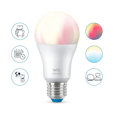 WiZ WiZ A60 LED žárovka Wi-Fi E27 8W RGB
