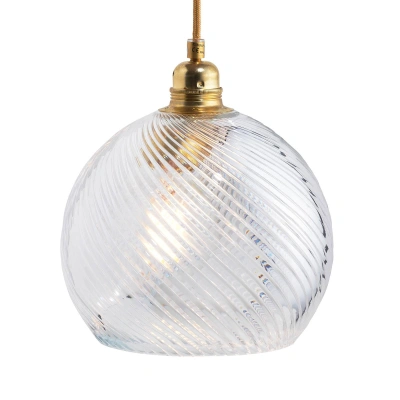 EBB & FLOW EBB & FLOW Závěsná lampa Rowan zlatá/křišťálová Ø 22 cm