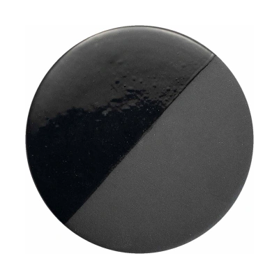 Ferroluce Stropní svítidlo PI, lesklé/matné, Ø 40 cm, černé