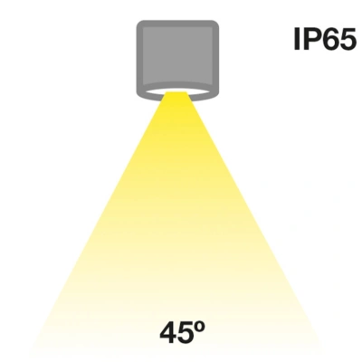 The Light Group SLC MiniOne Pevné stropní svítidlo LED IP65 bílé 930