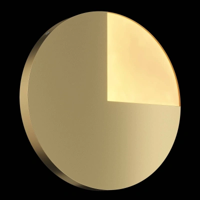 Maytoni Nástěnné svítidlo Maytoni Jupiter LED, zlatá barva, Ø 38,1 cm