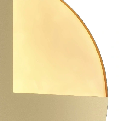 Maytoni Nástěnné svítidlo Maytoni Jupiter LED, zlatá barva, Ø 25 cm