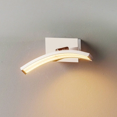 Domiluce LED nástěnné světlo Largo oblouk hliník