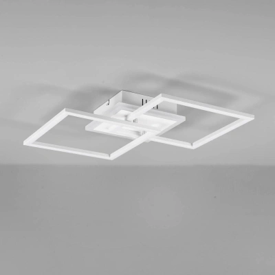 Reality Leuchten LED stropní světlo Venida, čtvercové, bílá