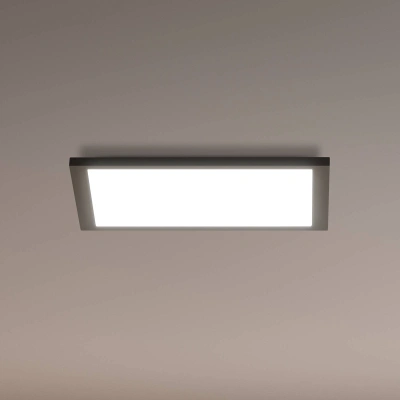 WiZ Stropní světelný panel WiZ LED, černý, 30x30 cm