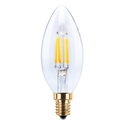 Segula SEGULA LED svíčka 24V E14 3W 922 filament dim