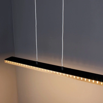 Eco-Light Závěsné LED svítidlo Solaris 3-Step-dim wood 70 cm
