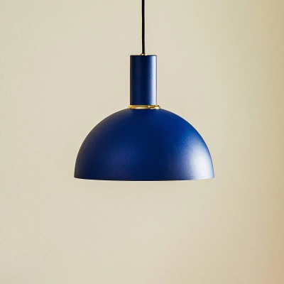 Argon Závěsné světlo Selma, jeden zdroj, modré Ø 28 cm