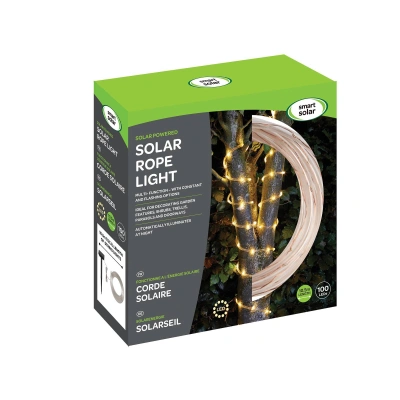 SMART GARDEN LED solární světelná hadice Rope, 100 zdrojů