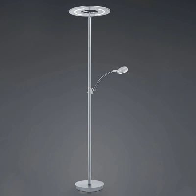HELL LED stojací lampa Monti z niklu čtecí lampička CCT