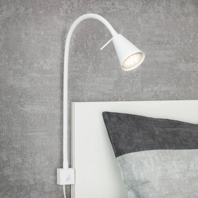 Briloner Nástěnné svítidlo Tuso LED, montáž na postel, bílé