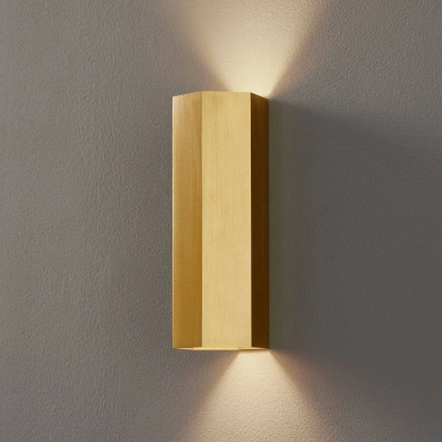 Wever & Ducré Lighting WEVER & DUCRÉ Hexo mini 2.0 nástěnné svítidlo 20cm zlaté barvy