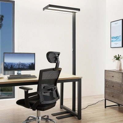 Arcchio Stojací lampa Arcchio LED Logan Pro, černá, senzor, stmívatelná