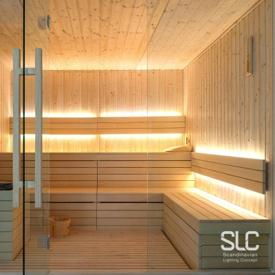 The Light Group SLC LED-pásek do sauny do 105°C, 24V IP67 5m 3 000K