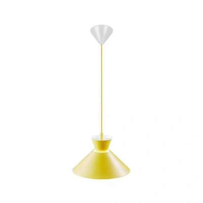 Nordlux Závěsné svítidlo s kovovým stínidlem, žluté, Ø 25 cm