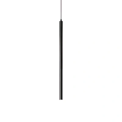 Ideallux Ideal Lux Ultratenká závěsná LED lampa Ø 3 cm černá