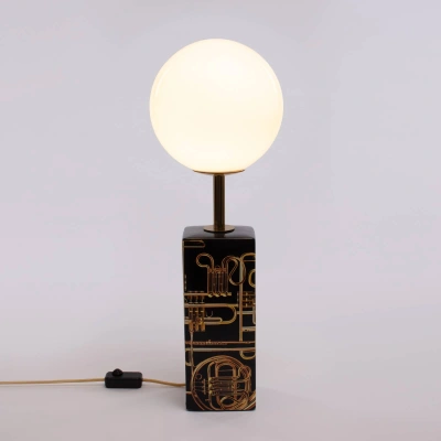 SELETTI LED stolní lampa Toiletpaper s motivem trubky