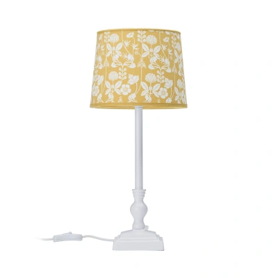 PR Home PR Home Lisa stolní lampa bílá/žlutá květinová
