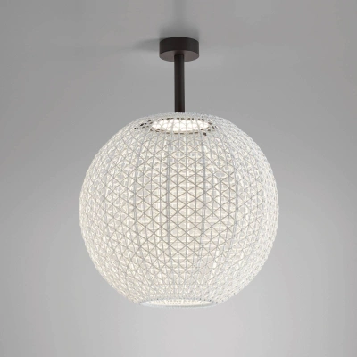 Bover Venkovní stropní svítidlo Bover Nans Sphere PF/60 LED béžové barvy