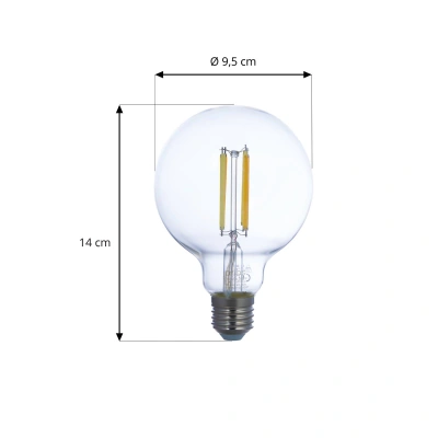LUUMR LUUMR Smart LED žárovka čirá E27 G95 7W Tuya WLAN CCT