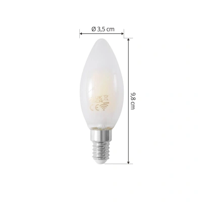 LUUMR LUUMR Smart LED žárovka matná E14 4,2W Tuya WLAN CCT
