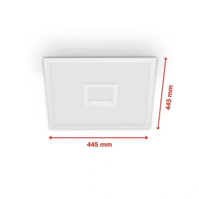 Telefunken LED panel centreback CCT RGB 45x45cm bílý