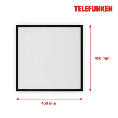 Telefunken LED panel Magic Fully black CCT RGB 45x45cm