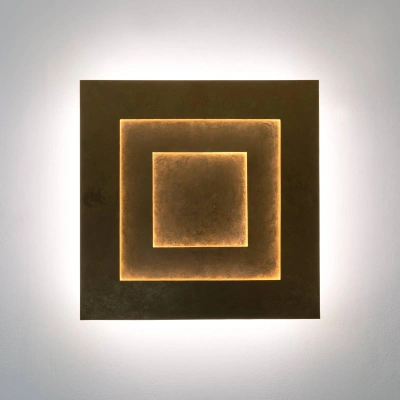 Holländer LED nástěnné světlo Masaccio Quadrato, zlatá