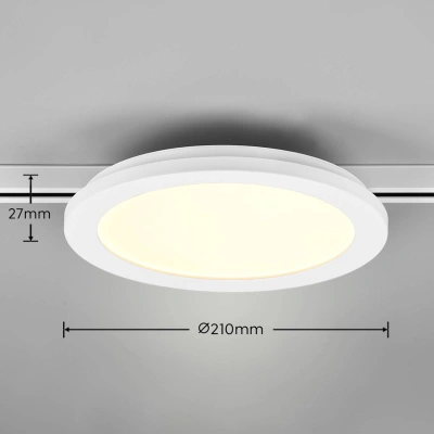 Trio Lighting LED stropní svítidlo Camillus DUOline, Ø 26 cm, bílé