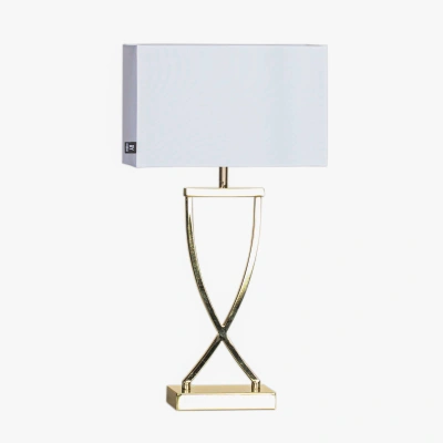 By Rydéns By Rydéns Omega stolní lampa mosazná/bílá výška 52 cm